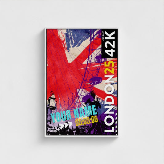 LONDON25#42K - Eco Framed Canvas (20x30''/50.8x76.2cm)