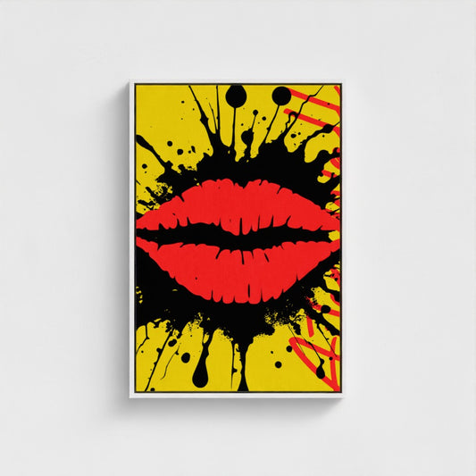 Signature Collection Tela Ecológica com Moldura Personalizada (20x30''/50,8x76,2cm) - COLOR KISS